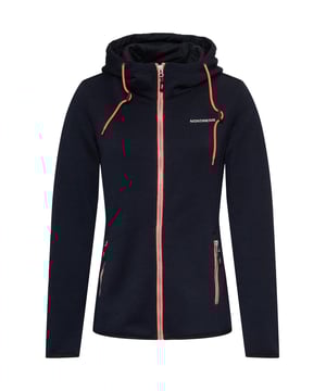 
NORDBERG presenteert met trots de Elise Fleece, een veelzijdige en comfortabele Fleece sweat+r outdoor voor dames. Deze fleece is uitgevoerd in een stijlvolle marineblauwe kleur die perfect past bij elke outdoor outfit. De voordelen van de Elise Fleece zijn eindeloos. Dankzij het zachte en warme fleece materiaal is deze trui ideaal voor koude dagen in de buitenlucht. Of je nu gaat wandelen, fietsen of gewoon lekker in de tuin zit, de Elise Fleece houdt je warm en comfortabel. Daarnaast is de fleece ademend en vochtregulerend, waardoor je ook tijdens intensievere activiteiten lekker koel en droog blijft. De belangrijkste kenmerken van de Elise Fleece zijn de opstaande kraag die je nek beschermt tegen de wind, de halve rits voor extra ventilatie en het subtiele logo van NORDBERG op de borst. De Elise Fleece is voorzien van handige steekzakken waarin je je handen kunt opwarmen of kleine spullen kunt opbergen. De getailleerde pasvorm zorgt ervoor dat de fleece mooi aansluit op je lichaam