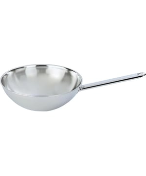 <p><strong>Korte omschrijving Demeyere Wok - Ø 30 cm - Vlakke bodem</strong></p>
<ul>
<li>7-lagenmateriaal geeft je de beste warmtespreiding en perfecte temperatuurcontrole</li>
<li>TriplInduc® technologie - kook tot 30% sneller, efficiënter en met meer controle op inductie</li>
<li>Geschikt voor alle kookplaten, inclusief inductie</li>
<li>Silvinox® technologie - je roestvrijstalen kookgerei verkleurt niet en is eenvoudig te reinigen</li>
<li>Roestvrij staal: levenslang knapperige bakprestaties</li>
<li>Kan probleemloos in de vaatwasser</li>
<li>30 jaar garantie op productiefouten bij huishoudelijk gebruik</li>
<li>Ontwikkeld en vervaardigd in België</li>
</ul>
<p><strong>Uitgebreide omschrijving</strong></p>
<p>Met de moderne wok van Demeyere kun je niet alleen roerbakken, maar ook stomen, frituren, bakken en braden of koken. Deze wok in meerlagenmateriaal werd bovendien ontworpen om optimaal te voldoen aan wat van een ideale wok verwacht wordt. De wok wordt zeer warm in het midden (230°C) en wordt naar de randen toe geleidelijk koeler maar toch nog warm genoeg om de roergebakken ingrediënten verder te garen (140°C).</p>
<ul>
<li>Gewicht: 1851 gram</li>
<li>Inhoud: 4,8 liter</li>
<li>Diameter bovenaan: 30 cm</li>
<li>Bodemdiameter: 13 cm</li>
</ul>
<p><