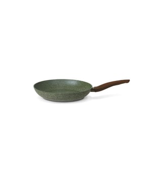 
<h2><strong>Korte omschrijving TVS Natura Induction Koekenpan 20 cm</strong></h2>
<ul>
<li>100% gerecycled aluminium</li>
<li>Anti-kleefcoating VEGETEK, krasbestendig en PFOA-vrij</li>
<li>Soft-touch steel "hout-look", Extra veilig tijdens het kokkerellen</li>
<li>Groene binnenzijde en buitenzijde gemaakt met plantenextracten</li>
<li>Perfecte hitte geleiding tot aan de bovenrand tijdens het bakken</li>
<li>Geschikt voor alle warmtebronnen</li>
</ul>
<p><strong>Uitgebreide omschrijving</strong></p>
<p>De wereld een stukje groener maken, dat wil iedereen wel. Met de TVS Natura koekenpan 20 centimeter draag je zorg voor het milieu én krijg je een pan die op alle terreinen zich bewijst. De pan is duurzaam door het gebruik van enkel gerecycled materiaal. Zodoende zijn de TVS Natura pannen de eerste 100% gerecyclede pannen. De koekenpan heeft een echte plantaardige look door het gebruik van een groene panbody en een houtkleurig handvat. De pan is geschikt voor alle warmtebronnen, in het bijzonder voor inductie.</p>
<p>De grote duurzaamheid van deze pan maakt hem tot je groene vriend. Tijdens het ontwikkelen van de TVS Natura pannen is dan ook telkens nagedacht over recycling. Naast dat de pan voor 100% gerecycled is, is ook de verpakking volledig hergebruikt. Bovendien is de pan geschikt voor elke groene manier van koken, bijvoorbeeld elektrisch of inductie.</p>
<p>Naast dat je dus een steentje bijdraagt aan het milieu met de TVS Natura koekenpan, heb je ook gewoon veel kook- en bakplezier van deze pan. De body is gemaakt van het innovatieve en unieke TVS Vegetek-systeem. Het houdt in dat de pan krasbestendig en PFOA-vrij is. Bovendien fungeert het als een anti-kleefcoating en heb je geen olie of boter meer nodig. Daarnaast zorgt de bodem en de daarop aansluitende body ervoor dat de pan razendsnel warm is door de hele pan heen.</p>
<p>Dit is bereikt door het gebruik van allereerst hoogwaardig gerecycled aluminium. Daarbij is een stalen plaat gevoegd om de pan op alle warmtebronnen te kunnen gebruiken. TVS heeft onder andere zand ingezet om de weerstand van de Vegetek-coating te vergroten. Het gebruik van enkel plantaardige en minerale producten maakt deze pan daarom nog bijzonderder. De Vegetek-coating bestaat uit vijf lagen:</p>
<ol>
<li>Een basislaag met weinig mineralen</li>
<li>Een tussenlaag met veel mineralen</li>
<li>Een tussenlaag met lichte kuiltjes met een hoog mineraalgehalte</li>
<li>Een tweede laag met eveneens kuiltjes voor een verbeterde weerstand</li>
<li>Een speciale plantaardige afwerking, die ook voor de kenmerkende groene kleur zorgt</li>
</ol>
<p>Deze bijzondere coating zorgt ervoor dat de hittegeleiding optimaal is, wat energie bespaart. De pan is zeer goed hanteerbaar door het ergonomische soft-touch handvat. Deze handgreep ligt lekker in je hand, voelt stevig aan en met de houtkleur ziet het er ook nog eens fantastisch uit. Heb je de TVS Natura pan gebruikt? Dan kan hij de vaatwasser in om een nieuwe missie te vervullen.</p>
<p><
