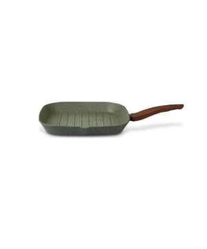
<h2><strong>Korte omschrijving TVS Natura Induction Grillpan</strong></h2>
<ul>
<li>100% gerecycled aluminium</li>
<li>Anti-kleefcoating VEGETEK, krasbestendig en PFOA-vrij</li>
<li>Soft-touch steel "hout-look", Extra veilig tijdens het kokkerellen</li>
<li>Groene binnenzijde en buitenzijde gemaakt met plantenextracten</li>
<li>Perfecte hitte geleiding tot aan de bovenrand tijdens het bakken</li>
<li>Geschikt voor alle warmtebronnen</li>
</ul>
<p><strong>Uitgebreide omschrijving</strong></p>
<p>De Natura is de eerste, 100% Recycled, "Groene" pan met een anti-kleef laag gemaakt van plantenextracten. De pan-body, maar ook de greep in "hout-look" is van ge-recycled materiaal gemaakt. De Natura grillpan is geschikt voor: gas, elektra, keramisch, halogeen en ook inductie.</p>
<p> </p>
<p><strong>Over TVW Natura </strong></p>
<p>Duurzaam, praktisch en verantwoord kookgerei met oog voor een beter milieu. Verantwoord kopen en koken. De eerste, 100% Recycled, “Groene” koekenpan met een anti-kleeflaag gemaakt van plantenextracten. Italiaanse producent TVS Cookware heeft het voor elkaar gekregen om onze (bak)wereld iets groener te maken. De panbody, maar ook de greep is van Recycled materiaal gemaakt. Geschikt voor alle warmtebronnen, dus ook voor de toekomstige “Groene” elektrische, keramische, inductie kookplaten en gas. De anti-aanbak eigenschappen zijn uitmuntend te noemen en weer schoon in een hand omdraai. De serie NATURA bestaat uit 8 verschillende koekenpannen, grillpan, wokpannen, Crepe-pan en ovenschaal.</p>
<p><