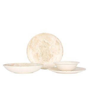 
Contrasterende kleuren, willekeurige patronen en eenvoudige vormen komen samen in NACROUS om meer ruimte te maken voor opvallende details en punchlines van presentaties.Deze set bevat:- 6 dinerborden 27 cm- 6 dessertborden 23 cm- 6 diepborden 25 cm (1300 cc)- 6 kommetjes 16 cm (400 cc)Specificaties:Magnetron- en ovenbestendig: dankzij onze duurzame grondstoffen en uitgebreide R&D-inspanningen; kunnen onze producten veilig worden gebruikt in de magnetron en oven, zelfs voor de hoge temperatuurvereisten van restaurants.- Vaatwasmachinebestendig: Horecasector vereist snelle service-tot-schoonmaakcycli. Ons zeer resistente beglazingsproces beschermt alle Bonna-producten in zeer corrosieve industriële vaatwasseromgevingen om te voldoen aan de vereisten voor snelle cycli.- Thermisch schokbestendig: Onze producten zijn bestand tegen plotselinge temperatuurschommelingen en onder extreme temperatuuromstandigheden in de keuken met een hard glazuuroppervlak en hoogwaardige grondstoffen.- Glazuurbestendig: Krassen zijn een veelvoorkomend probleem in de voedings- en horecasector. Dankzij onze uitgebreide R&D-inspanningen; biedt onze ultramoderne beglazingstechniek een hoge krasbestendigheid in al onze producten.- Edge chip garantie: Het volledige Bonna-productassortiment geïdentificeerd met de "b" daagt de strengste normen uit en kan jarenlang worden gebruikt door te voldoen aan de eisen van de horeca-industrie.Materiaal: PorseleinKleur: Beige