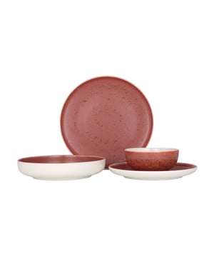 
Voeg een zijdezacht tintje toe aan uw keuken en leven met onze unieke collecties. Rinart porselein streeft ernaar om de traditie van het verleden duurzamer te maken met de moderne ontwerpen van de toekomst. Om dit doel te bereiken komen alleen de beste materialen uit de handen van bekwame ambachtslieden tot leven en raken ze de levens van gewone mensen die verhalen delen rond de tafel.Deze set bevat:- 6 dinerborden 25 cm- 6 dessertborden 21 cm- 6 diepborden 20 cm (900cc)- 6 kommetjes 12 cm (300 cc)Specificaties:- Magnetronbestendig: Dankzij onze duurzame grondstoffen en uitgebreide R&D-inspanningen; kunnen onze producten veilig in de magnetron worden gebruikt.- Vaatwasmachinebestendig: Alle producten van Rinart zijn vaatwasmachinebestendig. Je hoeft je nooit zorgen te maken over het in de vaatwasser zetten van de vaat.- Thermische schokbestendig: onze producten zijn duurzaam tegen plotselinge temperatuurschommelingen en onder extreme temperatuuromstandigheden in de keuken met een hard glazuuroppervlak en hoogwaardige grondstoffen.- Glazuurbeschermend: Krassen zijn een veelvoorkomend probleem als het om porseleinen serviesgoed gaat. Rinart biedt een hoge duurzaamheid tegen krassen.- Edge Chip Garantie: Het volledige Rinart-productassortiment is uitgerust met een hoge chipweerstand. Dit beschermt ze tegen schokken.Materiaal: PorseleinKleur: Pink