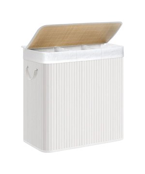 
Productkenmerken: Wasmand met 3 secties, deksel en clips-handvatten. Verwijderbare waszak voor gemakkelijk transport. Het deksel van deze wasmand kan met één hand worden geopend en gesloten. Het deksel voorkomt dat geuren zich verspreiden in uw kamer en stof zich op uw wasgoed vestigt. Statische draagcapaciteit: 25 kg. Productafmetingen: Breedte 42,5 cm x Lengte 60 cm x Hoogte 61,5 cm - Nettogewicht: 4 kg. Verpakkingsafmetingen: Breedte 8 cm x Hoogte 45 cm x Diepte 64 cm - Brutogewicht: 4 kg. Merk: CaliCosy Kleur: White