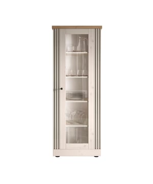 
Productkenmerken: Blad in eik Cadiz, wit meringue, metalen handgreep. Spaanplaat. Vitrinekast met 1 deur, zonder verlichting, 4 legplanken. Productafmetingen: Lengte 72 cm x Diepte 44 cm x Hoogte 192 cm - Nettogewicht: 61,84 kg. Pakketafmetingen: Pakket nr. 1: Lengte 89,5 cm x Diepte 48 cm x Hoogte 15 cm - Brutogewicht: 26 kg. Pakket nr. 2: Lengte 192 cm x Diepte 44,5 cm x Hoogte 4,5 cm - Brutogewicht: 18,2 kg. Pakket nr. 3: Lengte 193,5 cm x Diepte 72 cm x Hoogte 3,5 cm - Brutogewicht: 18,9 kg. Totaal brutogewicht: 63,1 kg.  Merk: CaliCosy Kleur: White