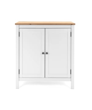 
Deze Opbergkast met 2 deuren L80 cm - Wit Decor - Bergen is perfect om extra opbergruimte toe te voegen aan uw kamer! Met zijn compacte afmetingen en 2 interne vakken, biedt het opbergruimte voor items naar keuze, of het nu in uw hal, woonkamer of eetkamer is. Bovendien geeft het een kuststijl aan uw kamer. Productkenmerken: Spaanplaat, MDF gecoat 2 deuren Decor: Wit, blad in romantische eiken decor, kuststijl. Blad in romantische eiken decor, middenpoot van medium dichtheidvezelplaat gecoat met een wit decor. Europese productie Productafmetingen: Lengte 80 cm x Hoogte 90 cm x Breedte 40 cm Netto gewicht: 24 kg Verpakkingsafmetingen: Lengte 98 cm x Hoogte 50 cm x Breedte 14 cm Brutogewicht: 26.1 kg Merk: CaliCosy Kleur: White
