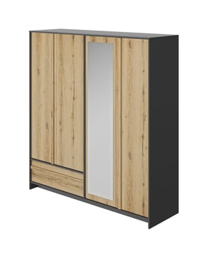 
De MIMIZAN slaapkamer is ontworpen door eigentijdse vormen te mengen met industriële kleuren. Deze combinatie van stijlen geeft het een zeer moderne uitstraling. Deze collectie is samengesteld uit verschillende meubelen, zodat u uw kamer zo goed mogelijk kunt inrichten naargelang uw beschikbare ruimte. MIMIZAN is de slaapkamer met de hedendaagse geest van het moment, een mix van zeer functionele vormen en zeer warme kleuren. Het is ideaal om u vele jaren te vergezellen. Het zal u toelaten om te profiteren van gesloten opslag en een spiegel met zijn grote capaciteit zult u geen zorgen te hebben om al uw kleren op te slaan. Eigenschappen : Gemaakt in Frankrijk Grote opbergruimte. een deur met een spiegel om je van top tot teen te zien! Een grote lade in het onderste gedeelte van het meubel. 4 verstelbare legplanken en 2 roedes. Je kunt ze plaatsen zoals je wilt. Samenstelling: spaanplaat bekleed met imitatie-eikenpapier Helvezia Afmetingen: Lengte 197 cm x Breedte 61 cm x Hoogte 213 cm Gewicht 162 000 gr Afmetingen verpakking: Pakket nr. 1 : Hoogte 11 cm x Breedte 61 cm x Diepte 103 cm - Brutogewicht 33 kg Pakket nr. 2 : Hoogte 4cm x Breedte 62 cm x Diepte 207 cm - Bruto gewicht 29 kg Pakket n°3 : Hoogte 4cm x Breedte 62 cm x Diepte 221 cm - Bruto gewicht 29 kg Pakket n°4 : Hoogte 6cm x Breedte 61 cm x Diepte 211 cm - Bruto gewicht 32 kg Pakket n°5 : Hoogte 4cm x Breedte 49 cm x Diepte 209 cm - Bruto gewicht 28 kg Pakket n°6 : Hoogte 4cm x Breedte 59 cm x Diepte 179 cm - Bruto gewicht 19 kg Merk: CaliCosy Kleur: Wooden Effect