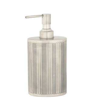
Dispenser voor zeep van messing met een verouderde zilveren afwerking, Afwerking van verouderd/zilver verguld nikkel/vernis Afmetingen: Lengte 9 cm x Diepte 6 cm x Hoogte 18 cm Kenmerken: Messing met een verouderde zilveren afwerking Afwerking van verouderd/zilver verguld nikkel/vernis De Durand-collectie heeft 14 referenties voor badkameropslag Signature, gevestigd in de buurt van Lille in Frankrijk, creëert en heruitgeeft al meer dan 20 jaar meubels. De collectie biedt een ruime keuze aan meubels en decoratieartikelen. De voorliefde voor authentieke meubels, ontworpen volgens de regels van de kunst, en een eclectisch oog bieden een mix van originaliteit en authenticiteit. Ontdek een selectie van meubels gemaakt van hoogwaardige materialen. Merk: Signature Kleur: Silver