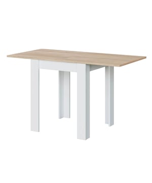 
Deze uitschuifbare tafel is ideaal voor kleine ruimtes, aangezien je het gebruik ervan kunt aanpassen aan je behoeften of wensen en kunt overschakelen van een kleine tafel naar een eettafel. Het eigentijdse ontwerp past perfect bij veel decoratiestijlen.Productkenmerken:Uitschuifbare bijzettafel met een boeksysteem.Spaanplaten met melamine oppervlak.Panelen gecertificeerd PEFC, afkomstig uit duurzaam beheerde bossen.Uitvouwbaar blad in 2, poten van ABS tegen geluid en krassen.Productafmetingen:Lengte: 67 cm x Breedte: 67 cm x Hoogte: 79 cm - Netto gewicht: 22,01 kg.Afmetingen van het pakket:Pakket nr. 1: Lengte 76 cm x Hoogte 84,5 cm x Diepte 7,9 cm - Bruto gewicht: 22,46 kg. Merk: CaliCosy Kleur: White