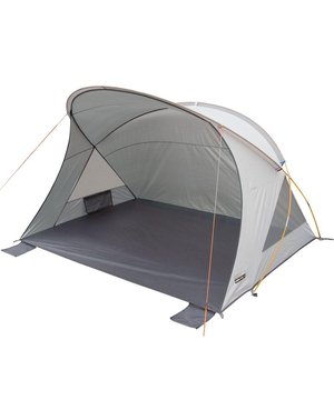 
Materiaal: 190T Polyester, Aluminium. Hoogte: 105cm. Lengte: 200cm. Breedte: 150cm. Zakken: 4 zakken. 7,9 mm glasvezel, ventilatieopeningen, gaaspanelen. Zonclassificatie: UV 80.