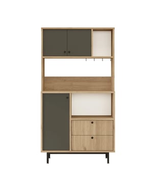 
Producteigenschappen: Gemaakt van 100% melamine-gecoate spaanplaten. Dikte: 18 mm. Veelzijdig en functioneel. De mogelijkheid om het aan de muur te bevestigen, voegt extra veiligheid toe, terwijl verstelbare planken de ruimte aanpassen aan uw behoeften. Productafmetingen: Lengte 88 cm x Diepte 35,5 cm x Hoogte 161,2 cm - Netto gewicht: 43,7285 kg. Pakketafmetingen:Pakket nr. 1: Lengte 100 cm x Diepte 41 cm x Hoogte 33 cm - Bruto gewicht: 46,030 kg.  Merk: CaliCosy Kleur: Wooden Effect