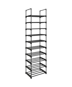 
Ontdek onze Schoenenrek van Zwart IJzer met 10 moduleerbare niveaus om je hal te organiseren. Het rek heeft 10 niveaus die aanpasbaar zijn, zodat je het kunt personaliseren. Gemaakt van staal, het geeft een moderne uitstraling aan je kamer. Productkenmerken: Belangrijkste materiaal: IJzer. Wordt als bouwpakket geleverd. Montage door de klant. Handleiding inbegrepen. 10 moduleerbare niveaus. Afmetingen van het product: Breedte 45 cm x Hoogte 174 cm x Diepte 30 cm - Nettogewicht: 3 kg. Afmetingen van het pakket: Pakket n.º 1: Hoogte 22,5 cm x Breedte 44 cm x Diepte 13 cm - Bruto gewicht: 3,2 kg. Merk: CaliCosy Kleur: Black