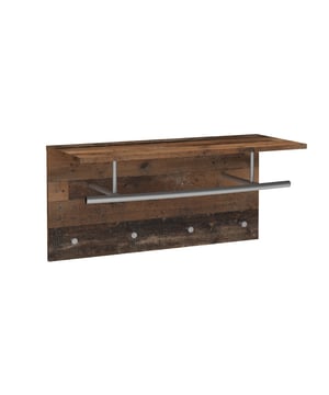 
Zin in het toevoegen van een kapstok aan je entree, terwijl je ook een decoratief element aan je interieur wilt toevoegen? Onze Muurkapstok met 4 haken en kledingstang, 72 cm breed - Spot, zal perfect aan jouw wensen voldoen! Verkrijgbaar in vier verschillende kleuren, zul je degene vinden die past bij jouw decor en interieur, of het nu modern, warm of industrieel is! Samenstelling van het product: Gemelamineerde spaanplaten. Productkenmerken: Een plank die tot 20 kg kan dragen, een kledingstang en 4 haakjes. Gemaakt in Duitsland. Gemaakt van gemelamineerde spaanplaten, die een goede weerstand bieden tegen slijtage, krassen en vlekken. PEFC-label: spaanplaten gemaakt van hout uit duurzaam beheerde bossen. Eenvoudig te monteren / Geschatte montagetijd: 15 minuten. Productafmetingen: 72 cm breed x 29,3 cm diep x 34,5 cm hoog. Nettogewicht: 5,6 kg. Afmetingen van het pakket: Pakket nr. 1: 77,3 cm lang x 36,8 cm breed x 7,5 cm hoog. Bruto gewicht: 6,63 kg. Merk: CaliCosy Kleur: Wooden Effect