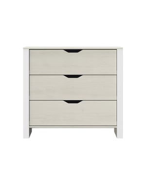
Ontdek onze Nairobi commode met 3 laden en voeg opbergruimte toe aan uw slaapkamer of die van uw kind. Praktisch, de commode heeft 3 laden met gemakkelijke handgrepen uitgesneden in hun voorkant. De lichte kleuren van de commode maken het geschikt voor alle interieurstijlen. Producteigenschappen: Hoofdmateriaal: Spaanplaat bekleed met Oak Helvezia papieren imitatie. Wordt geleverd in een bouwpakket. Instructies bijgeleverd. Zelf monteren. 2 jaar garantie. Handgrepen uitgesneden in de voorkant van de laden. 3 grote opbergladen. Productafmetingen: Lengte 88 cm x Hoogte 80 cm x Diepte 43 cm - Nettogewicht: 29,4 kg. Verpakkingsafmetingen: Pakket nr. 1: Hoogte 15 cm x Breedte 44 cm x Diepte 94 cm - Brutogewicht: 31 kg. Merk: CaliCosy Kleur: Grey