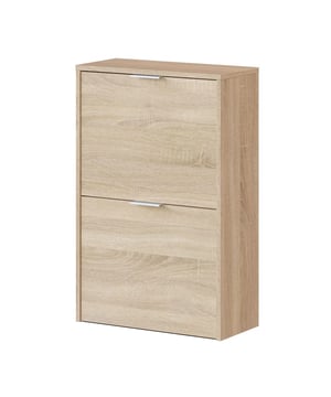
Productkenmerken: E1-gecertificeerde PEFC-spaanplaten met melamine oppervlak. Deur op scharnieren en metalen plankdragers, ABS-antigeluid- en krasbestendige pootjes. Productafmetingen: Lengte 50 cm x Breedte 22 cm x Hoogte 76 cm - Nettogewicht: 11,5 kg. Verpakkingsafmetingen: Verpakking nr. 1: Lengte 82 cm x Hoogte 7,3 cm x Diepte 47,2 cm - Brutogewicht: 11,73 kg. Merk: CaliCosy Kleur: Wooden Effect