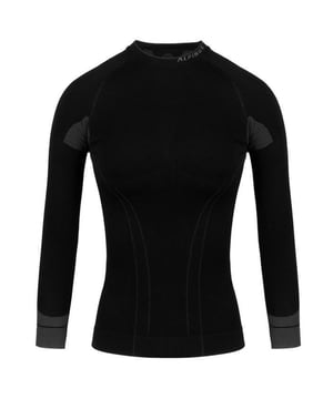 
56% Polyamide, 39% Polypropyleen, 5% Elastaan. Stof: Dubbele laag, Elastiek. Ontwerp: Contrastdetail, Streep. Hals: Crew Neck. Mouwtype: Met lange mouwen. Stoftechnologie: Anti-Allergisch, Flexibel, Vochtafvoerend, Sneldrogend, Thermoactief, Ventilerend. Elastische ellebogen, elastische naden, naadloos. Passend: Gemonteerd. XL: 42,5 in.