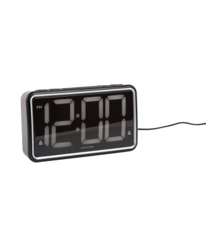 
New Retro – een klassieker in een modern jasjeDe New Retro wekker van Karlsson brengt de charme van vroeger terug met een eigentijdse twist. Het retro design en het grote display maken de tijd in één oogopslag leesbaar. Deze wekker is perfect om een vintage touch toe te voegen aan je nachtkastje! - Afmeting: 16,5x4,5x9 - Kleur: Zwart - Materiaal: Kunststof