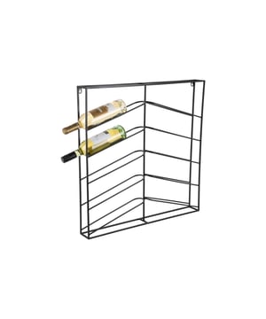 
Wine Rack – stijlvolle opslag voor je wijnEen wine rack van Present Time biedt zowel wand- als vloeroplossingen voor het opslaan van je favoriete wijnen. Kies het model dat het beste bij je stijl past. Elk model is beschikbaar in zwart en goud, waardoor je altijd een elegante en praktische optie hebt om je wijncollectie te presenteren. - Afmeting: 67x7,5x66 - Kleur: Zwart - Materiaal: Metaal