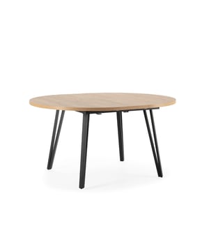 
Productkenmerken: Uitschuifbare tafel van 120 tot 150 cm.Tafelblad: Melamine gecoate spaanplaat.Poten: Zwart gelakt metaal.Gemaakt in Spanje.Productafmetingen: Lengte 120/150 cm x Diepte 120 cm x Hoogte 77 cm - Nettogewicht: 41,3 kg.Pakketafmetingen: Pakket nr.1: Lengte 124,9 cm x Diepte 63 cm x Hoogte 10,1 cm - Bruto gewicht: 29,8 kg.Pakket nr.2: Lengte 117,5 cm x Diepte 88,5 cm x Hoogte 7,5 cm - Bruto gewicht: 16,1 kg.Totaal bruto gewicht: 45,9 kg. Merk: CaliCosy Kleur: Wooden Effect