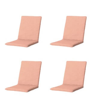 
Madison Tuinkussens – Set van 4 | Comfort en Stijl voor jouw TuinGeef je tuinmeubelen een stijlvolle en comfortabele upgrade met deze set van 4 Madison tuinkussens. Madison, een gerenommeerd Nederlands merk, staat bekend om hoogwaardige kussens die zowel comfort als duurzaamheid bieden.Deze kussens zijn gemaakt van kwalitatieve materialen die bestand zijn tegen verschillende weersomstandigheden. De zachte, goed gevulde vulling zorgt voor optimaal zitcomfort, terwijl de stevige stof langdurig mooi blijft. Dankzij de neutrale en tijdloze ontwerpen passen deze tuinkussens perfect bij verschillende tuinsets en stijlen.Voordelen van de Madison tuinkussens: Set van 4 – ideaal voor complete tuinsets Hoogwaardige materialen en uitstekende afwerking Comfortabele vulling voor extra zitgemak Duurzaam en weerbestendig Geschikt voor diverse buitenmeubelenCreëer een sfeervolle en comfortabele buitenruimte met de tuinkussens van Madison! - Afmeting: Ca. 97x49 cm - Kleur: Roze - Materiaal: Katoen