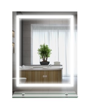 
Moderne elegantie voor uw badkamer. Onze LED-badkamerspiegel combineert mooi design met slimme gebruiksvriendelijkheid voor elke dag. Het frame is gemaakt van roestvrij en lichtgewicht aluminium. In de grote wandspiegel is een rechthoekige LED-strip geïntegreerd die zacht, onopvallend licht geeft KernpuntenModerne badkamerspiegel: Een elegante badkamerspiegel met geïntegreerde LED-verlichting en bijpassende plank. Met IP44 beschermingsklasse perfect voor bad en vochtige ruimtesMet plank: Uw badkamerspiegel is uitgerust met een handige glazen plank waarop tandenborstel, tandpasta en andere badkamerartikelen hun plaats vindenGemakkelijk te gebruiken: In- en uitschakelen gaat elegant via het geïntegreerde touch-veld van de spiegelWandmontage: Uw badkamerspiegel met verlichting kan snel en gemakkelijk aan de muur worden bevestigd. Het benodigde montagemateriaal is inbegrepenKleurtemperatuur van de badkamerspiegel 3000k/4500k/6500kTechnische specificaties: Kleur: Zilver Materiaal: Kunststof, Glas, Gehard glas Totale afmetingen: 70L x 50B x 2,7D cm Ontwasemingsgebied: 20L x 25H cm Plankgrootte: 48B x 12D cm Achterkadergrootte: 63L x 47B x 2D cm Draagvermogen van de plank: 3 kg Kabellengte: 1 m Kleurtemperatuur: 3000K, 4500K, 6500K Lumen: 1020 Lm LED-levensduur: 50.000 uur Vermogen: Totaal: 32W, Licht: 17W Ingang: 220-240V, 60Hz Adapteruitgang: DC 12V / 2A / 24W IP-classificatie: IP44 (draad aangesloten, stekker niet inbegrepen) - Afmeting: - Kleur: Zilverkleurig - Materiaal: Glas