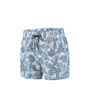 
<div data-content-type="html" data-appearance="default" data-element="main">Een gedessineerd swimshort van Circle of Gentlemen heeft altijd een print die in de hemdencollectie ook wordt gebruikt. Dit ronde pijp, iets kortere swimshort heeft een vrolijk, zomers paisley patroon wat rustig blijft door de blauwe kleuren op een witte achtergrond. De tailleband heeft een gemiddelde rek om het swimshort ook tijdens het zwemmen goed te laten zitten. Door het juiste gewicht van de stof (100% PL) staat  deze synthetische vezel voor duurzaam, kreukbestendig, onderhoudsarm en is het sneldrogend materiaal. </div>