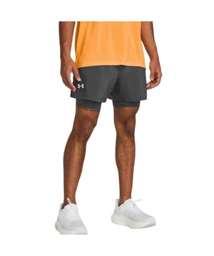 
Under Armour Launch 5 2-in-1 Sportshort Heren Grijs S