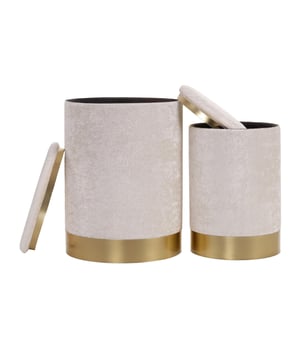 
Productkenmerken: Set van 2 opbergpoefs.Structuur van dik karton, bekleed met 100% polyester stof.Gouden band aan de onderzijde van de poefs.Ideaal voor extra opbergruimte in de woonkamer of slaapkamer.Kan ook dienen als zitplaats bij een bijzettafel of als voetenbank.Verkrijgbaar in drie kleuren: Ecru, beige en grijs.Afmetingen product: Grote poef: Lengte 32 cm x Hoogte 43 cm x Diepte 32 cm.Kleine poef: Lengte 25 cm x Hoogte 36 cm x Diepte 25 cm.Nettogewicht: 5,208 kg.Afmetingen verpakking: Pakket nr.1: Lengte 35 cm x Hoogte 46 cm x Diepte 35 cm - Brutogewicht: 5,6 kg. Merk: CaliCosy Kleur: Beige
