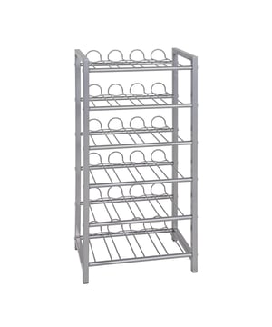 
Productkenmerken: Wijnrek van aluminiumkleurige gelakte stalen buis. 6 niveaus voor ongeveer 42 flessen van 0,5 l. Maximale draaglast: 45 kg. Zelf te monteren. Productafmetingen: Lengte 34 cm x breedte 22 cm x hoogte 72 cm - Nettogewicht: 3,42 kg. Verpakkingsafmetingen: Pakket nr.1: Lengte 24 cm x breedte 75 cm x hoogte 10,5 cm - Bruto gewicht: 3,8 kg.  Merk: CaliCosy Kleur: Grey