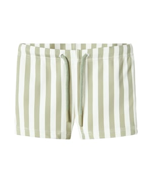 
De strakke zwembroek van Name It is ideaal voor actieve zomerdagen. Deze gestreepte jongens zwembroek is gemaakt van stretchmateriaal met minstens 50% gerecycled polyester en heeft een aansluitende pasvorm. De elastische taille met strikkoord zorgt voor een stevige en comfortabele fit, terwijl de polyester voering extra dekking biedt.