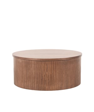 
Salontafel Oliva van LABEL51 is een prachtig meubel uitgevoerd in eikenfineer. Een functioneel meubel dat plaats kan nemen in iedere woonkamer.Salontafel Oliva van 70x70x30 is een ronde tafel met een cilindervormige poot. In eerste instantie een robuust ogende salontafel. Door de dunne horizontale latjes op de poot wordt het geheel luchtiger gemaakt en is de salontafel geschikt voor bijna ieder interieur.Oliva geeft je een warm, nostalgisch gevoel door haar klassieke elementen. Dit uit zich in de afgeronde hoeken en de dunne latjes die het meubel helemaal afwerken. Twee kenmerken die weer helemaal terug zijn in de mode.- Salontafel Oliva is verkrijgbaar in naturel, zwart en walnoot eikenhout- Salontafel Oliva is perfect te combineren met alle andere meubelen uit de serie- Salontafel Oliva staat door haar prachtige kenmerken goed in ieder interieur - Afmeting: 70x70x30 - Kleur: Bruin - Materiaal: Hout