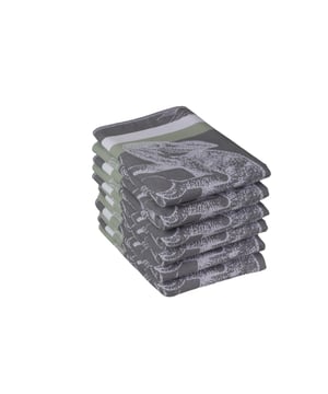 
Deze mooie set met luxe theedoeken past in iedere keuken!De theedoeken zijn gemaakt van katoen. De katoen is van stevige kwaliteit, hierdoor gaan deze lang mee en kunnen deze gewoon op 60 graden gewassen worden. De theedoeken hebben een groot absorptievermogen, waardoor de vaat makkelijk en snel afgedroogd wordt.MogelijkhedenDe theedoeken zijn te gebruiken voor diverse doeleinde. Zoals; drogen, servet en schoonmakenKeukencollectieDeze keukencollectie is verkrijgbaar in verschillende patronen en kleuren. Ieder patroon is te bestellen in een set van 6 theedoeken. Unieke eigentijdse designs keukentextiel. Tevens verkrijgbaar bijpassende keukendoeken.MatenDe theedoeken hebben een formaat van 50x70 cm.MaterialenOnze doeken zijn gemaakt van hoogwaardige kwaliteit katoen. Waardoor ze lang mee gaan en netjes blijven. Daarnaast zijn ze voorzien van een handige ophanglus.WasvoorschriftenDe theedoeken kunnen gewassen worden tot 60 °C . De theedoeken mogen in de droger, mits op een lage temperatuur.Inhoud verpakking6 theedoeken 50x70 cm in uniek eigentijds patroonProduct specificaties:100% katoenSet van 6 theedoekenFormaat 50x70 cmWassen tot 60 gradenDrogen op een lage temperatuurBSCI - gecertificeerdOekotex - gecertificeerd - Afmeting: 50 x 70 cm - Kleur: Antraciet Groen - Materiaal: Katoen