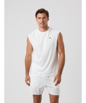 
Bjorn Borg Tennis padel Tenniskleding Shirts polo's van het materiaal en in de kleur 100 Wit.