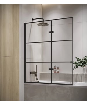 
Badwand Berkan zwart is een draaibaar badscherm vervaardigd uit veiligheidsglas. De wand wordt geleverd met profielen en strips. De badwand is gemakkelijk te installeren en al het benodigde montagemateriaal hiervoor is inbegrepen.De wand kan direct op de badrand geplaatst worden. Vanwege de scharnierpunten in het midden van de badwand en het draaibare profiel wat tegen de muur geplaatst wordt, kan de volledige wand worden weggedraaid of worden ingeklapt.Badwand Berkan is behandeld met een nano coating, wat ervoor zorgt dat kalk en zeepresten zich minder makkelijk hechten aan het glas. Tussen de twee delen bevinden zich rubberen strips om het geheel waterdicht af te sluiten.Kenmerken- Badwand inclusief profielen en strips- Gemakkelijk te monteren op iedere badrand- Inclusief draaibaar muurprofiel en scharnierpunten in het midden van de wand waardoor de badwand draaibaar is- In spiegelbeeld te plaatsen Merk: Badplaats Kleur: Zwart profiel, Transparant glas