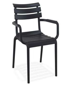 
Geef uw terras of tuin net dat tikkeltje meer met deze prachtige tuinstoel! De FLORA zwarte tuinstoel met armleuningen van kunststof komt in werkelijk elke stijl tot zijn recht. Deze perfect ontworpen stoel is het duidelijke bewijs dat eenvoudige dingen vaak het meest efficiënt zijn. Hij is gemaakt van kunststof en ziet er werkelijk bijzonder elegant uit. De stoel is overigens extra charmant door de zwarte kleur die een authentieke uitstraling aan uw tuin geeft. Deze moderne en originele stoel vindt dan ook moeiteloos zijn plek in uw tuin op uw terras of bij uw zwembad. Hij laat uw buitenruimte er meteen heel wat strakker uitzien. Met deze stoel laat u dan ook moeiteloos een frisse wind door uw tuin of terras waaien. En als u niet ongevoelig bent voor mooi design is deze stoel precies wat u zoekt om uw tuin nog mooier te maken. Deze tuinstoel met armleuningen is namelijk perfect om uw gasten in stijl te ontvangen. Nu de mooie dagen er weer aan komen hebben we overigens allemaal weer zin om in de tuin of op het terras te ontspannen en tot rust te komen. De 'FLORA' tuinstoel met armleuningen is dan ook perfect om even al je zorgen te vergeten. De stoel ziet er bovendien niet alleen verfijnd uit hij is ook nog eens ontzettend comfortabel. Dankzij de rugleuning en de armleuningen kunt u er urenlang comfortabel in zitten. Verder is de stoel gemaakt van kunststof waardoor hij heel stevig en stabiel is. Bovendien is het materiaal ook bestand tegen het weer en uv-stralen. - Afmeting: 58x59x84 cm - Kleur: Zwart - Materiaal: Kunststof