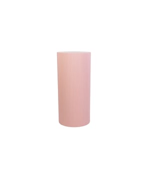 
PILLAR SHOW - Plants and other items deserve to shine, so please give them a stage! With this ribbled pillar you can give the good stuff a nice looking stage.  Important features:- Made of MDF- Size: 30x30x65cm Styling tip: Combine different of these ribbled columns together for a playful look and feel. Merk: Side Table / Pillar- Cylinder - MDF - Light Pink - 30x65cm