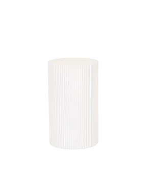 
PILLAR SHOW - Plants and other items deserve to shine, so please give them a stage! With this ribbled pillar you can give the good stuff a nice looking stage.  Important features:- Made of MDF- Size: 30x30x54cm Styling tip: Combine different of these ribbled columns together for a playful look and feel. Merk: Side Table / Pillar- Cylinder - MDF - White - 30x54cm