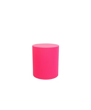 
PILLAR SIDE TABLE- Plants and other home decoration deserve to shine, so please give them a stage! With this pillar side table you can give the good stuff a nice looking stage. This ribbled cylinder has the perfect size for a coffee table or pillar. You can decide!  Important features: - Made of MDF- Size: 39x39x45cm Styling tip: Combine different side tables for a playful effect! Merk: Side Table - Cylinder- MDF - Neon Pink - 39x39x45cm