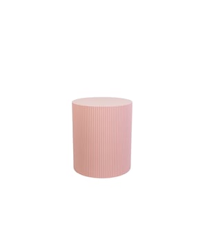 
PILLAR SIDE TABLE- Plants and other home decoration deserve to shine, so please give them a stage! With this pillar side table you can give the good stuff a nice looking stage. This ribbled cylinder has the perfect size for a coffee table or pillar. You can decide!  Important features: - Made of MDF- Size: 39x39x45cm Styling tip: Combine different side tables for a playful effect! Merk: Side Table - Cylinder- MDF - Light Pink - 39x45cm