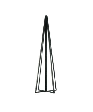 
OH XMAS TREE! Looking for an original Xmas tree? This magnificant xmas tree is made of metal and glass and is such a perfect combination. With its 4 parts design it gives a modern xmas vibe. The size of 5,5x20cm  is compact and easy to mix and match. Important features:- Made of glass and metal- Size: 5,5x20cm Styling Advice: Style your dinner table with several of these trees Merk: Xmas Tree - Metal/Glass - Black - 5,5x20cm