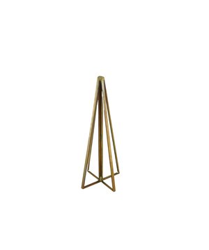 
OH XMAS TREE! Looking for an original Xmas tree? This magnificant xmas tree is made of metal and glass and is such a perfect combination. With its 4 parts design it gives a modern xmas vibe. The size of 4,5 x 15 cm is compact and easy to mix and match. Important features:- Made of glass and metal- Size: 4,5 x 15 cm Styling Advice: Style your dinner table with several of these trees Merk: Xmas Tree - Metal/Glass - Gold - 4,5x15cm