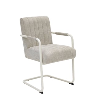 
Look at Isa! Buisframestoel Isa brengt het klassieke van een buisframestoel in een modern jasje. Merk: Kick Collection Kleur: Beige Hoogte: 85 cm Breedte: 53 cm Diepte: 55 cm Zithoogte: 51 cm Zitdiepte: 42 cm Hoogte armleuning: 67 cm Materiaal: texture stof en metaal