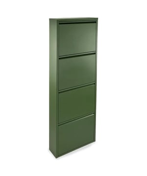 
Maak kennis met de nieuwste kleur Schoenenkast 4 deurs van Naturn Living in een prachtige olijfgroene kleur. Deze strakke en veelzijdige oplossing voor schoenenopslag is ontworpen om je huis te organiseren en stijl toe te voegen aan iedere ruimte. De Schoenenkast van Naturn Living is een 4-deurs schoenenkast met afmetingen van 50 x 15 x 141 cm, waardoor deze de ideale maat heeft voor elke kamer. Vervaardigd uit hoogwaardig metaal, is deze schoenenkast gebouwd om lang mee te gaan en is perfect voor het opbergen van je waardevolle schoenencollectie op een nette en georganiseerde manier. De olijfgroene kleur voegt niet alleen een vleugje verfijning toe, maar past ook bij een breed scala aan interieurstijlen.   Ruimtebesparend ontwerp: Het slanke en compacte ontwerp van deze schoenenkast is perfect voor mensen met beperkte ruimte. Het past moeiteloos in gangen, entrees, kasten of slaapkamers en biedt je een efficiënte schoenenopslagoplossing zonder veel ruimte in beslag te nemen. Duurzaamheid: Vervaardigd uit stevig en duurzaam metaal is deze schoenenkast gebouwd om de tand des tijds te doorstaan. Hij is ontworpen om het gewicht van je schoenencollectie te dragen en bestand te zijn tegen slijtage. Eenvoudige montage: Het in elkaar zetten van deze schoenenkast is een fluitje van een cent. Met duidelijke instructies en alle benodigde hardware inbegrepen, kun je hem in een mum van tijd gereed hebben voor gebruik. Elegante olijfgroene kleur: De olijfgroene kleur voegt niet alleen een vleugje elegantie toe, maar geeft ook een kleuraccent aan je ruimte. Het kan eenvoudig een blikvanger in je kamer worden en de esthetische aantrekkingskracht ervan vergroten. Efficiënte organisatie: Met vier deuren kun je je schoenen keurig verbergen en je leefruimte rommelvrij houden. Deze schoenenkast biedt voldoende opbergruimte voor je schoeisel en houdt ze georganiseerd en gemakkelijk toegankelijk. Veelzijdigheid: Hoewel hij perfect is voor schoenen, is deze kast veelzijdig genoeg om andere items op te bergen, zoals tassen, sjaals of zelfs kleine accessoires. Hij past zich aan aan jouw behoeften. Veilige sluiting: Het ontwerp met vier deuren is voorzien van een veilige sluiting, zodat je schoenen beschermd blijven en stofvrij blijven. Betaalbare luxe: De NATURN LIVING Schoenenkast biedt een vleugje luxe en stijl zonder het zware prijskaartje, waardoor het toegankelijk is voor een breed scala aan consumenten. Ter conclusie, de Schoenenkast 4 deurs van Naturn Living in olijfgroen is de perfecte mix van stijl, functionaliteit en betaalbaarheid. Het stelt je in staat om afscheid te nemen van de chaos van verspreide schoenen en verwelkomt deze efficiënte, duurzame en stijlvolle oplossing voor schoenenopslag in je huis. Zeg vaarwel tegen de rommel en verwelkom dit handige, duurzame en stijlvolle schoenenopslagsysteem in je huis. Materiaal: Metaal
