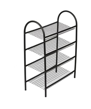 
Een praktische én zeer trendy metalen schoenen opberg rek van Naturn Living! Het rek is gemaakt van metaal en biedt door haar vier lagen ruimte voor al jouw schoenen. De kast wordt geleverd in een compacte doos en is eenvoudig zelf in elkaar te zetten. Door de mat zwarte afwerking is het een zeer stijlvolle schoenen opberger. Industrieel design: Een industrieel opbergrek vervaardigd uit draadmetaal welke al jouw magazines, cd’s of kranten in op kan bergen en ordenen. Gaat levenslang mee: De meubels van Naturn Living zijn allemaal vervaardigt uit hoogwaardig metaal met stevige mat zwarte coating. Zowel door het metaal als de onverwoestbare coating gaat dit meubel een leven lang mee. Zo zijn onze meubel ook nog eens erg duurzaam! Vandaag besteld is morgen in huis! We willen graag dat je het product kunt bekijken en voelen. Ben je dan toch niet helemaal tevreden? Dan kan het product eenvoudig retour worden gestuurd. Materiaal: Metaal