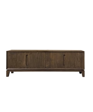
Op zoek naar een stijlvol en functioneel TV meubel? Het Livingfurn Cortez TV meubel combineert een trendy Japandi design met praktische opbergruimte. Dit prachtige meubelstuk, gemaakt van robuust mangohout, brengt warmte en elegantie in je woonkamer. De bruine kleur en de subtiele, gefreesde handgrepen geven het meubel een moderne en minimalistische uitstraling. Ideaal om je media-apparatuur netjes op te bergen en tegelijkertijd een statement te maken in je interieur.Het Cortez TV meubel is niet alleen mooi, maar ook duurzaam en gemakkelijk te onderhouden. Het mangohout is behandeld met een Malta finish en heeft een geborstelde structuur, wat zorgt voor een unieke en natuurlijke look. Achter de gesloten deuren vind je voldoende ruimte om je apparatuur uit het zicht te plaatsen, waardoor je woonkamer er altijd opgeruimd uitziet. De elegante lijnen en het lage profiel versterken het strakke design, waardoor dit TV meubel perfect past in een moderne of Scandinavische inrichting. Kortom, een perfecte combinatie van stijl en functionaliteit!MerkLivingfurnMateriaalMangohoutKleurBruinAfmetingen170 x 55 x 40 cmGewicht34 kgStijlJapandiFeaturesOpbergruimte achter gesloten deuren, Gefreesde handgrepenFinishMalta finish met geborstelde structuur