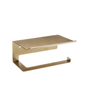 
Op zoek naar een mooi accessoire voor bij je marmeren of donkere tegels? Een gouden toiletrolhouder met plankje valt op door zijn strakke design. Daarnaast heb je direct extra opbergruimte voor een smartphone, doekjes of amberblokjes. Voordelen: Handig opbergplankje voor telefoon  Kies voor plakken of boren Stijlvolle gouden kleur Houd je smartphone droogJe telefoon wel eens in de wc laten vallen? Weet je niet waar je je smartphone moet laten tijdens een toiletbezoek? Deze toiletrolhouder met plankje is dé oplossing voor dit probleem. Geen zoektocht meer naar een plek voor je telefoon tijdens een toiletbezoek. Natuurlijk ook geschikt om doekjes of geurstokjes neer te zetten. Perfect voor de badkamerHet strakke ontwerp, in combinatie met zijn functionaliteit, maakt deze houder een must-have voor elke moderne badkamer. Doordat de toiletrolhouder met plankje van rvs is gemaakt, hoef je niet bang te zijn voor roest of verkleuringen. Luxe gouden toiletrolhouderHet champagnegoud zorgt voor een luxe uitstraling. De toiletrolhouder springt direct in het oog en mag aanwezig zijn in je toilet! Kenmerken Toiletrolhouder Kleur: Champagnegoud (mat, geborsteld) Materiaal: Rvs Maat (L x D x H): 16 x 11.4 x 8.4 cm Montage: Boren of plakken (beide meegeleverd) Let op: Plakken kan alleen op een volledig gladde ondergrond. Ook behang of stucwerk raden we niet aan, kies dan voor boren! Je toilet opruimen met een strakke toiletrolhouder? Bestel 'm vandaag nog!Materiaal: RVSKleur: GoudAfmetingen: Hoogte: 7CM x breedte: 11.5CM x Lengte: 16CM