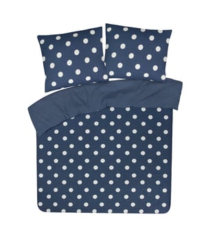 
Droom heerlijk weg onder het DoubleDry My Design dekbedovertrek! Dit eenpersoons dekbedovertrek in een vrolijk stip blauw dessin brengt een frisse en tijdloze uitstraling in je slaapkamer. Gemaakt van 100% katoen, biedt dit overtrek optimaal comfort en een goede nachtrust. Word elke ochtend stralend wakker!Dit zachte en ademende dekbedovertrek is niet alleen mooi, maar ook praktisch. Het katoen met een draaddichtheid van 144 TC voelt heerlijk aan op de huid en zorgt voor een goede vochtregulatie. De instopstrook met drukknopen, met een lengte van 20 cm, maakt het gemakkelijk om je dekbed netjes op zijn plaats te houden. Bovendien is het overtrek geschikt voor de wasdroger op lage temperatuur en kan het gewassen worden op 60°C. Dit dekbedovertrek is een must-have voor iedereen die waarde hecht aan comfort en stijl!KleurStip BlauwMateriaalKatoenAfmeting140x200 cmMaatvoeringEenpersoonsLengte instopstrook20 cmDubbelzijdige instopstrookJaType instopstrookDrukknopenDraaddichtheid144PatroonEffenWasvoorschriftDrogen op lage temperatuur | Machinewas 60 °CWasbaarJaGeschikt voor wasdrogerJaStrijkvrijNeeAantal kussenslopen1VerpakkingsinhoudDekbedovertrek + 1 kussensloopBreedte kussensloop60 cmDoelgroepVolwassenenGeslachtUnisexInclusief instopstrookJaLengte kussensloop70 cmMet borduurselNeeSeizoenscollectieNever out of stockSeizoensjaarNever out of stockSpeciaal voor kinderenNeeGewicht0.97 kgPackaging Height4 cmPackaging Width26 cmPackaging Length37 cm