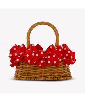 
MonnaLisa 39E007 baby tasje rood - s25 mandje dots - zomer 2025
