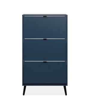 
Productkenmerken: Gemaakt van spaanplaat en MDF, afgewerkt met melamine- of papierdecor.Schoenenkast met panelen van 18 mm dik.Massief houten poten (ca. 16 cm).Handgrepen van kunststof.Melamine afwerking.ABS-randen.Moet aan de muur worden bevestigd.3 kleppen met twee compartimenten per klep.Productafmetingen: Lengte 70 cm x Diepte 24 cm x Hoogte 125 cm - Nettogewicht: 24,2 kg.Pakketafmetingen: Pakket nr. 1: Lengte 116 cm x Diepte 56 cm x Hoogte 14 cm - Brutogewicht: 26,7 kg. Merk: CaliCosy Kleur: Blue
