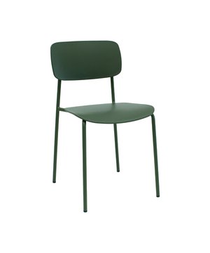 
KICK eetkamerstoel LIO: elegant, minimalistisch, tijdloos en helemaal van nu!Op zoek naar een stoel die jouw interieur direct een frisse boost geeft? Maak kennis met eetkamerstoel LIO, een moderne schoolstoel met een knipoog naar vroeger. LIO is uitgevoerd in stevig kunststof, heeft een slank metalen frame en is verkrijgbaar in diverse toffe kleuren. Perfect voor aan de eettafel, op kantoor of als eyecatcher in je interieur. Dankzij het slanke frame en de opening tussen de rugleuning en de zitting, heeft LIO een luchtige uitstraling. Daarnaast neemt deze smalle eetkamerstoel weinig ruimte in en is het daardoor de ideale keuze voor in een kleine eethoek. LIO is zonder armleuningen ontworpen, waardoor er meer stoelen aan de eettafel passen.  Merk: Kick Collection Kleur: Donkergroen Hoogte: 79 cm Breedte: 43 cm Diepte: 52 cm Zithoogte: 48 cm Zitdiepte: 41 cm Gewicht: 5 kg Materiaal: Kunststof en metaal Kleur onderstel: Donkergroen