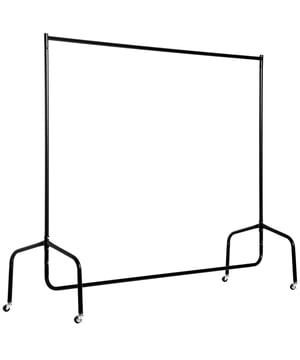 
Laat je spullen zien. Deze moderne kledingroede zet je kleding in de spotlights met een strak en eenvoudig design. Dankzij de 360° zwenkwielen kun je hem snel en eenvoudig overal in de kamer plaatsen. Het stevige metalen frame heeft een draagvermogen tot 140 kg, waardoor hij ook geschikt is voor zwaardere items zoals jassen of mantels. Met de meegeleverde instructies is de kledingroede in een handomdraai te installeren.Eenvoudig design: De kledingroede is eenvoudig en elegant gepoedercoat in zwart en past perfect in de woonkamer.Stevigheid: Het stevige metalen frame heeft een draagvermogen tot 140 kg.Flexibel: De 360° wielen (waarvan 2 met parkeerremmen) maken de kledingroede snel en eenvoudig te plaatsen.Beschrijving:Vervangt de klassieke kledingkast. Hoogwaardig metalen frame met een draagvermogen tot 140 kg.Veelzijdig: 360° zwenkwielen (waarvan 2 met parkeerremmen) voor flexibele positionering.Eenvoudige montage.Materiaal: Metaal. Kleur: ZwartTotale afmetingen: L x B x H 150 x 60 x 150 cm.Maximale belasting: 140 kg.Gewicht: 5,3 kg. - Afmeting: - Kleur: Zwart - Materiaal: Metaal